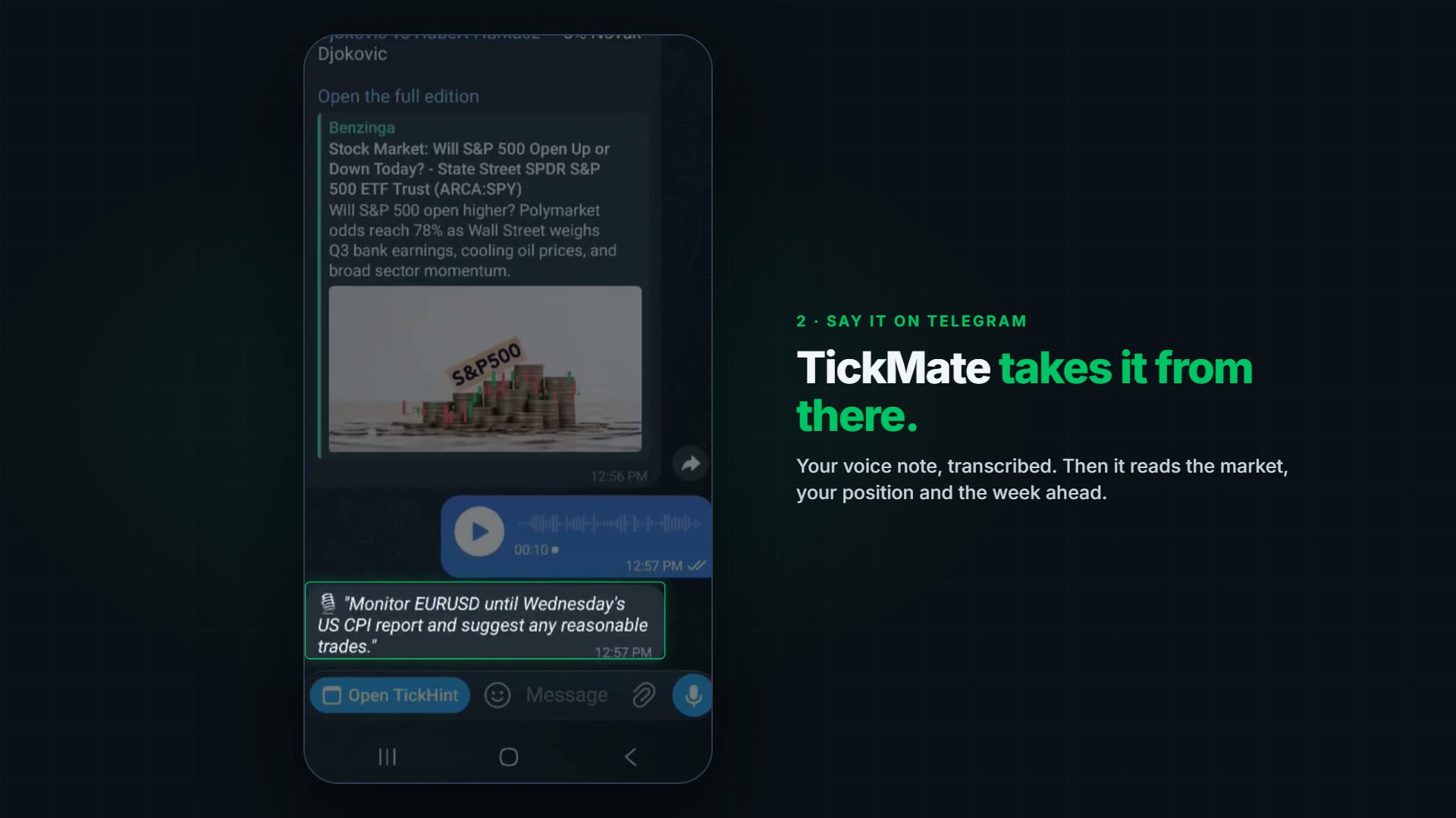 CPI Watch: say it once, and TickMate keeps watch until the print